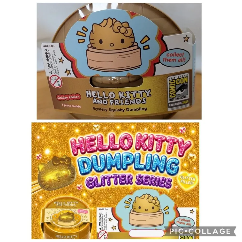 SDCC 2026 Comic Con Hello Kitty & Friends Mystery Golden Glitter Dumpling Series